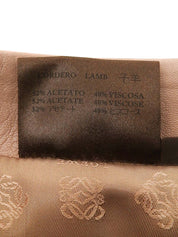 レザークロスステッチフレアスカート ピンク