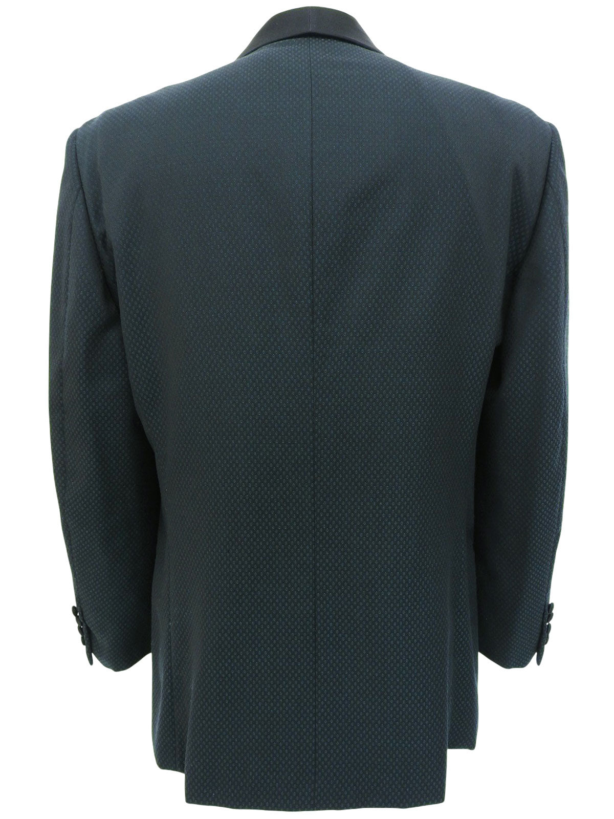 Design pattern shawl collar double-breasted jacket in dark green