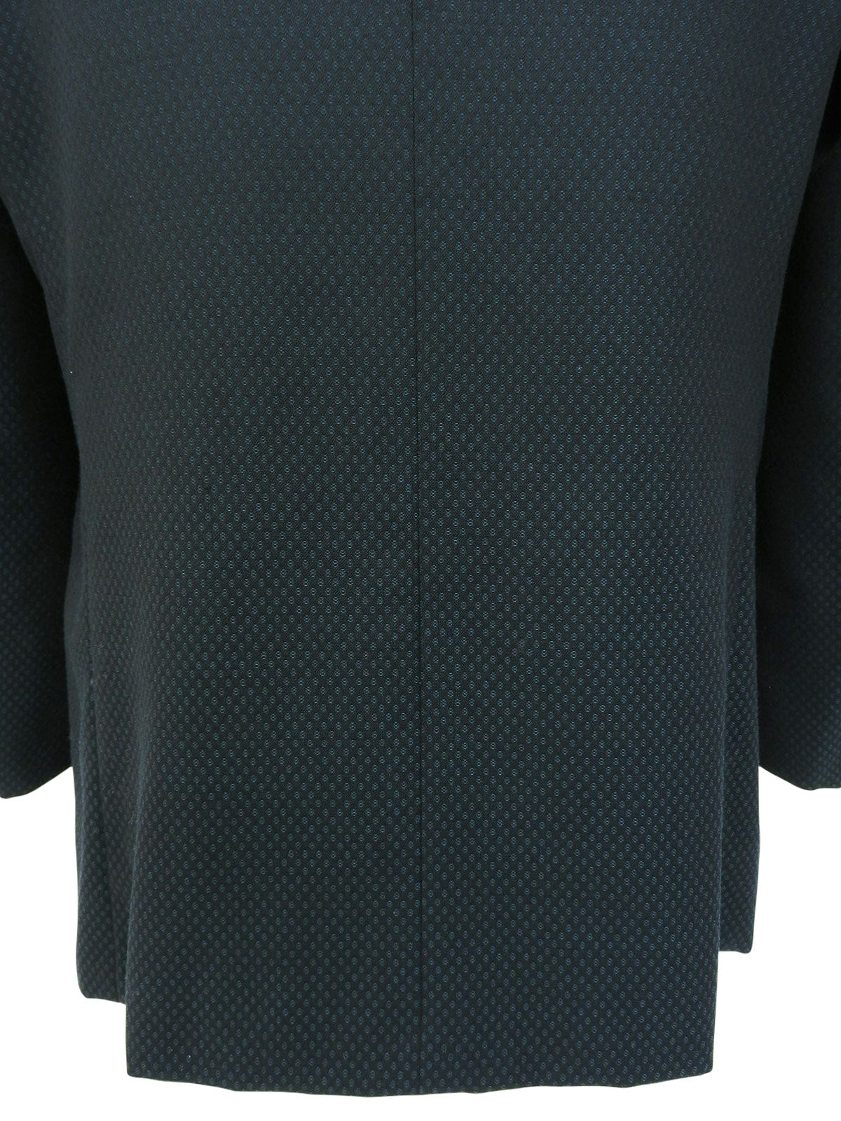 Design pattern shawl collar double-breasted jacket in dark green