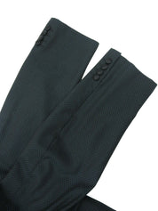 Design pattern shawl collar double-breasted jacket in dark green