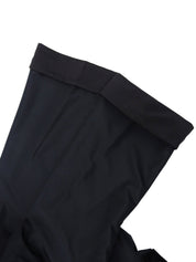 Flare Sleeve A-Line Coat in Black