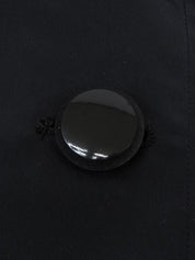 Flare Sleeve A-Line Coat in Black