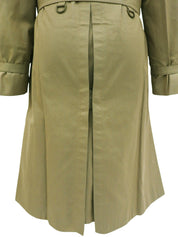 Nova Check Lining Trench Coat Khaki