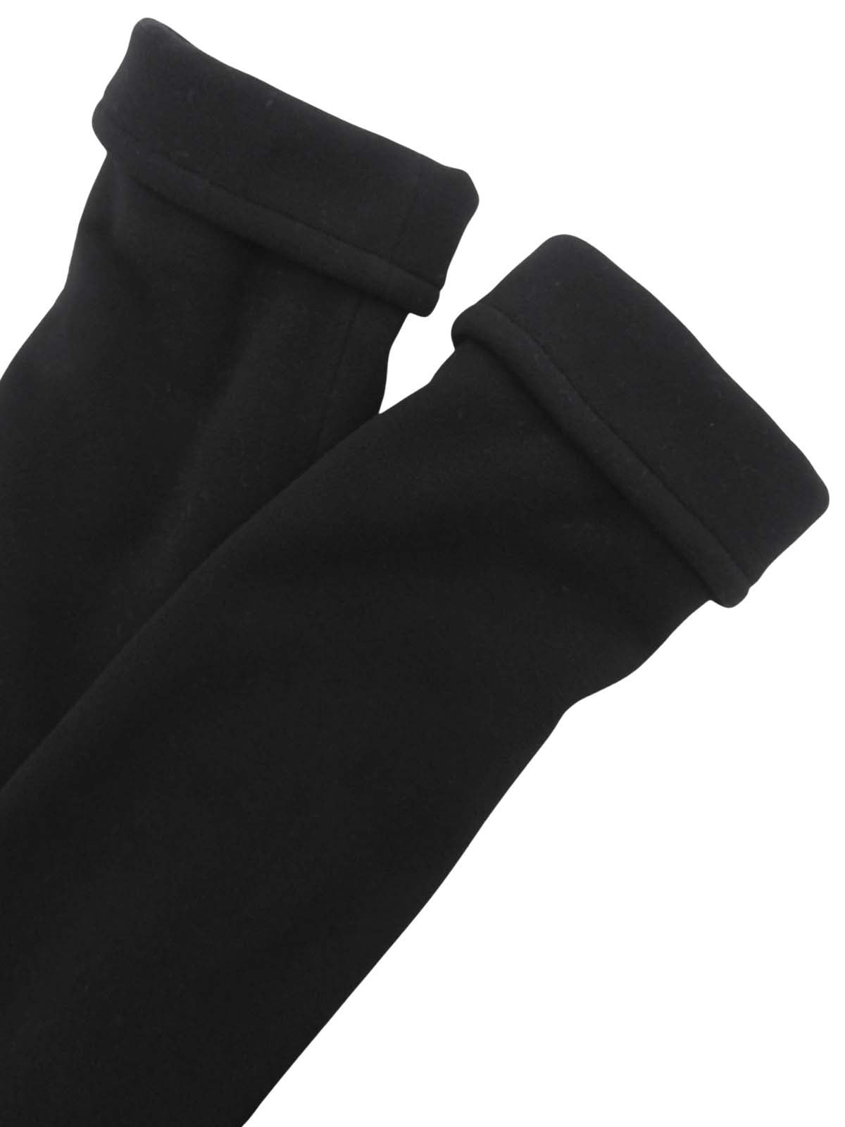 Fur Collar Logo Button Double-Breasted Coat in Black