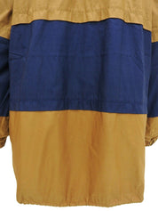 船形图案短款上衣，蓝/棕色