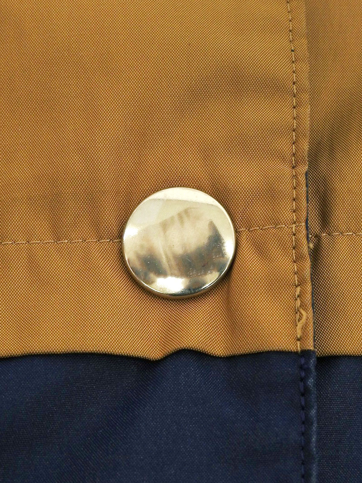 Boater Pattern Blouson #M Blue/Brown