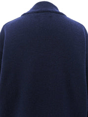 ウールロゴセーター ネイビー