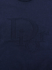 ウールロゴセーター ネイビー