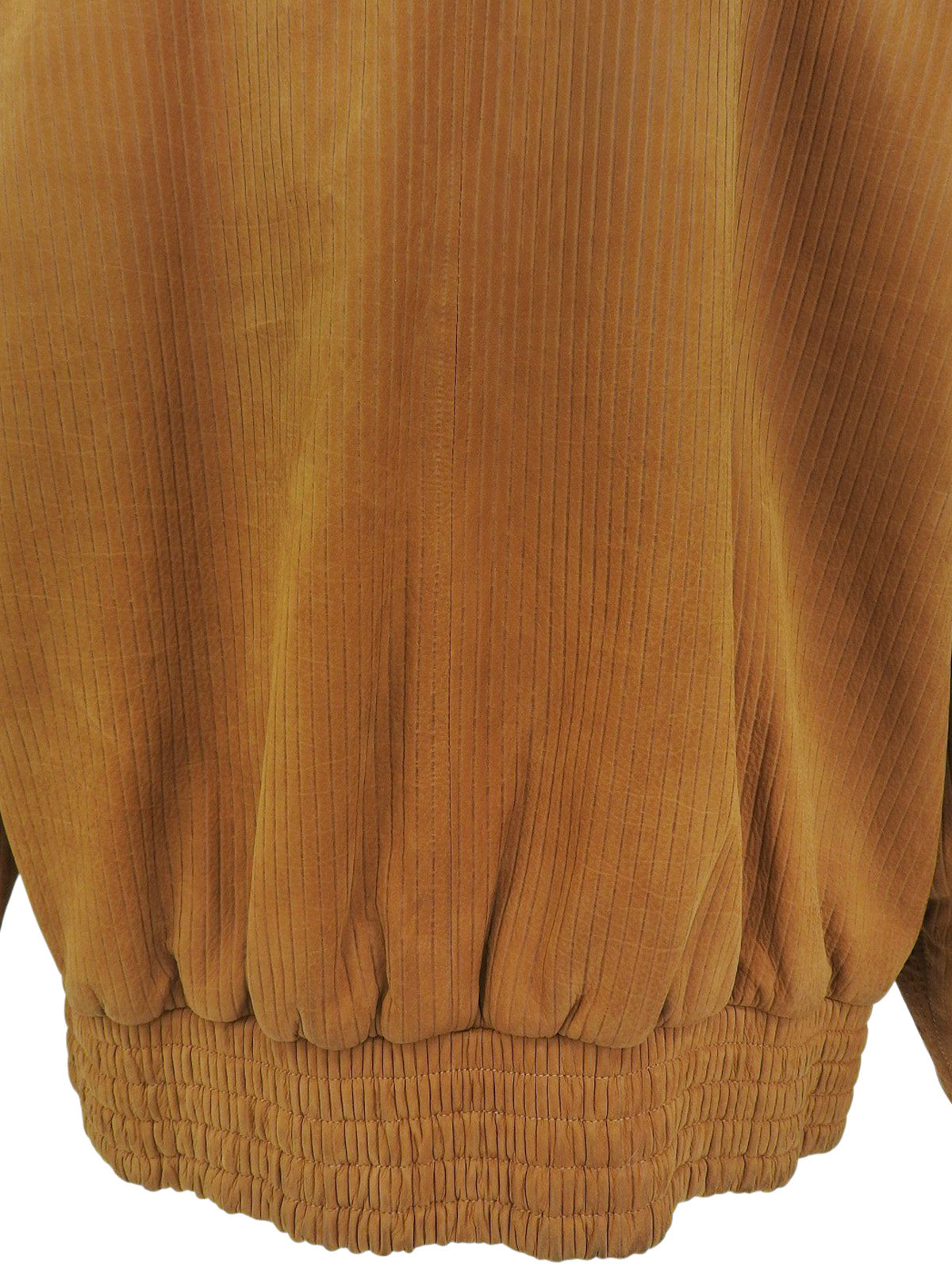 Nubuck Leather Fur Anagram Button Blouson in Ochre