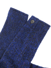 Navy double-breasted wool coat