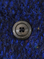 Navy double-breasted wool coat