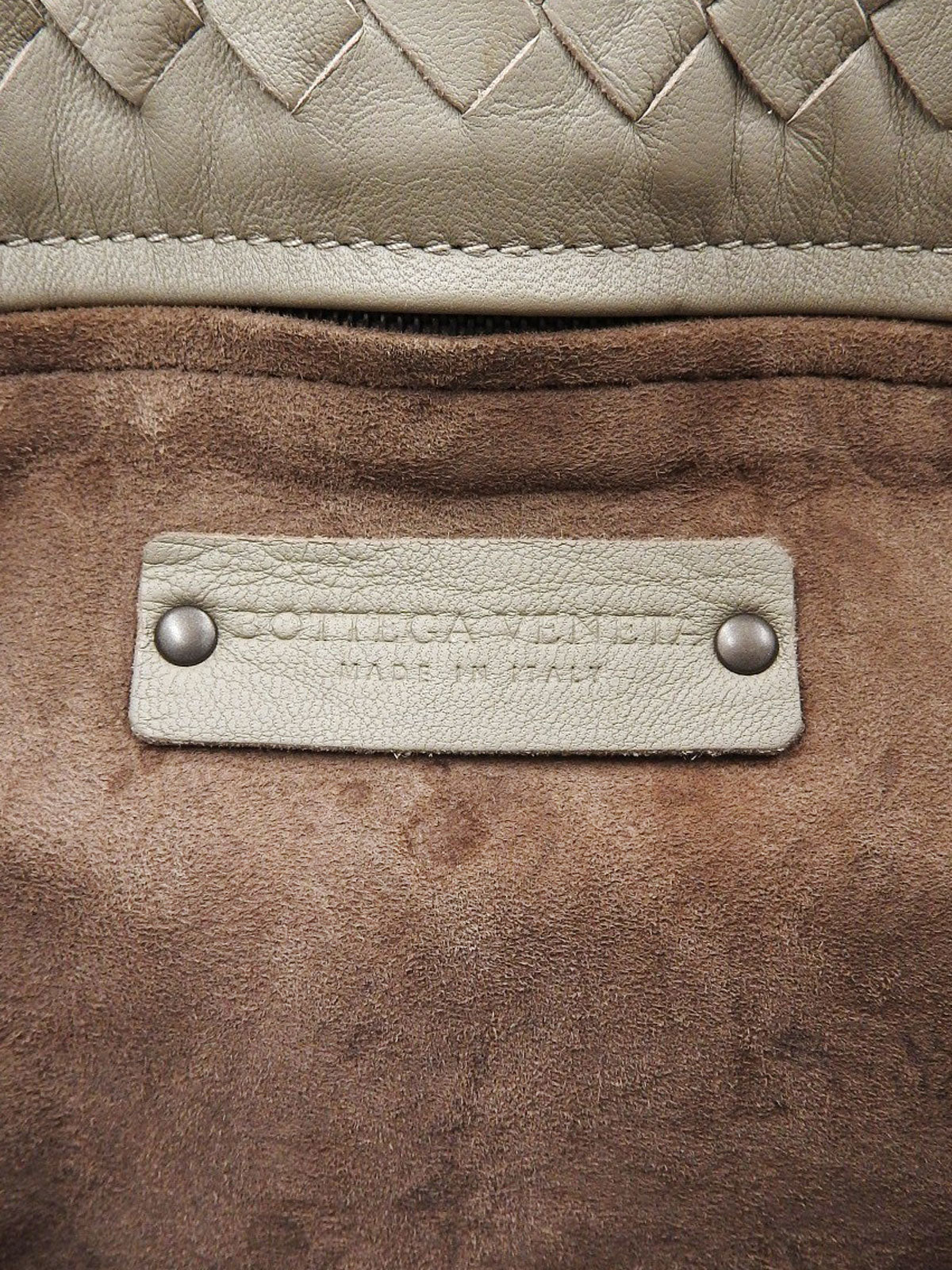 イントレチャートハンドバッグ グレージュ