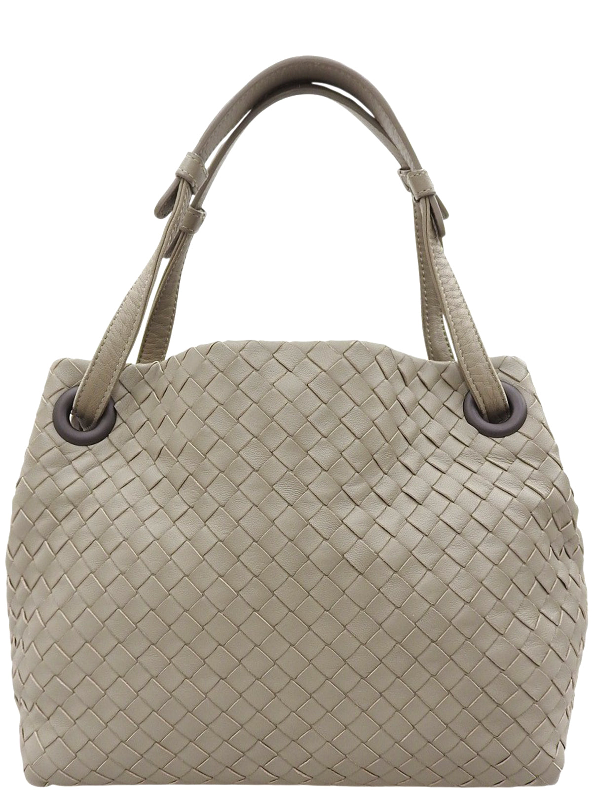 イントレチャートハンドバッグ グレージュ