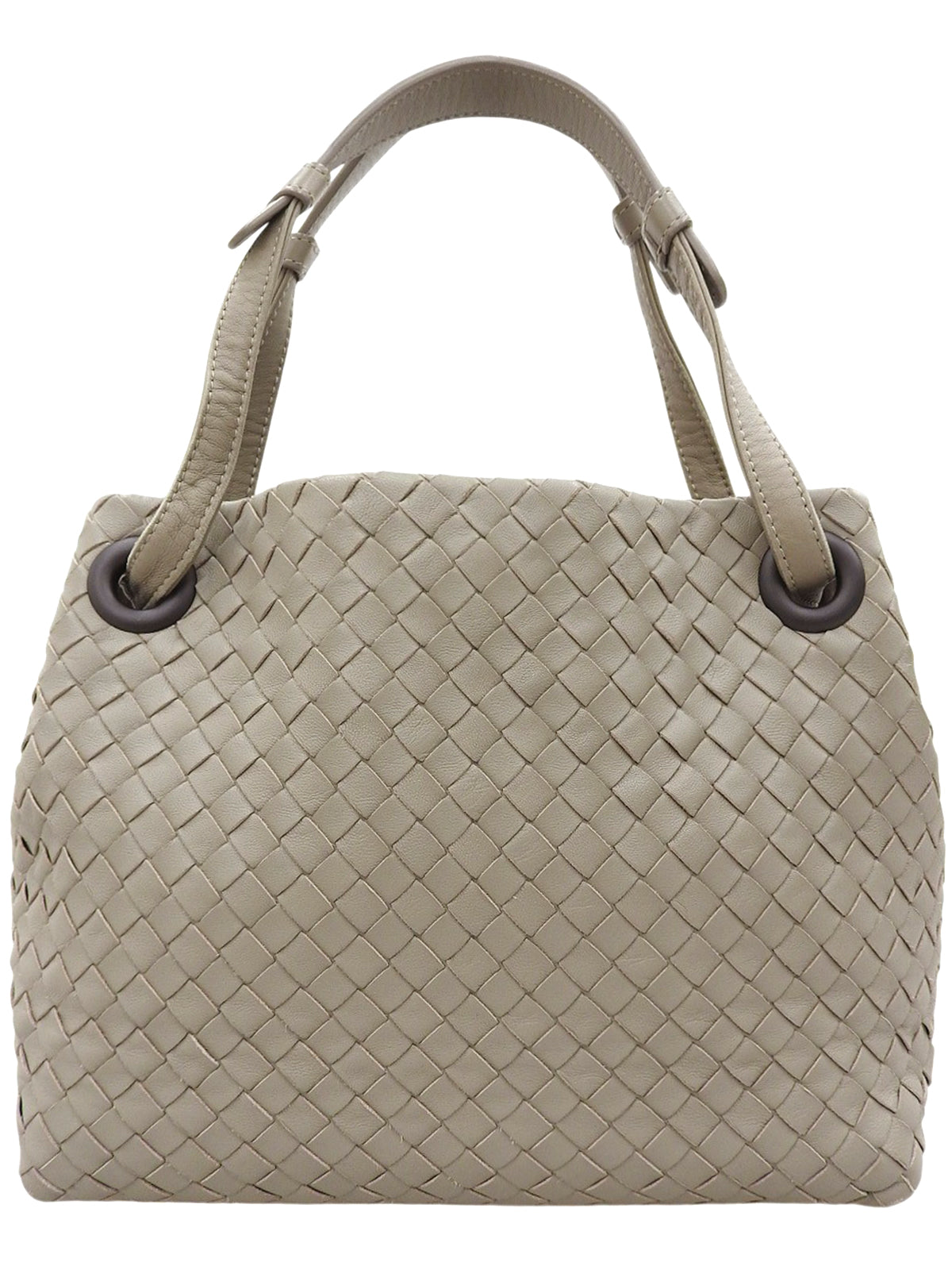 イントレチャートハンドバッグ グレージュ