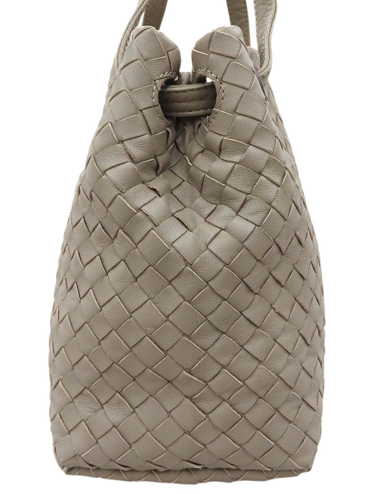 イントレチャートハンドバッグ グレージュ