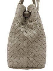 イントレチャートハンドバッグ グレージュ