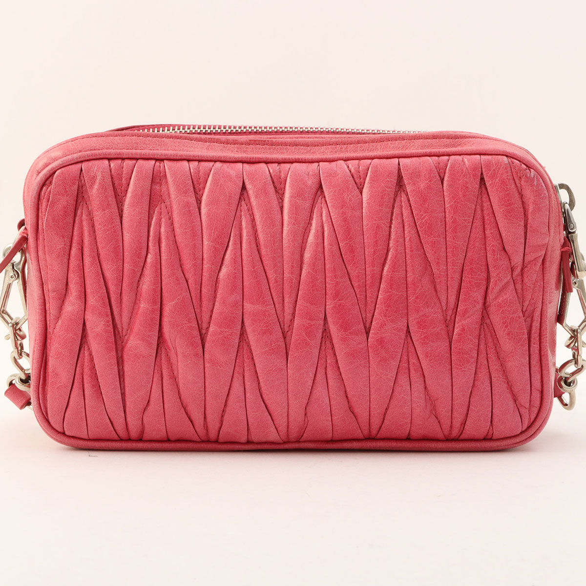 Matelassé Mini Shoulder Bag Pink