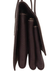 ガンチーニプレートハンドバッグ ブラウン