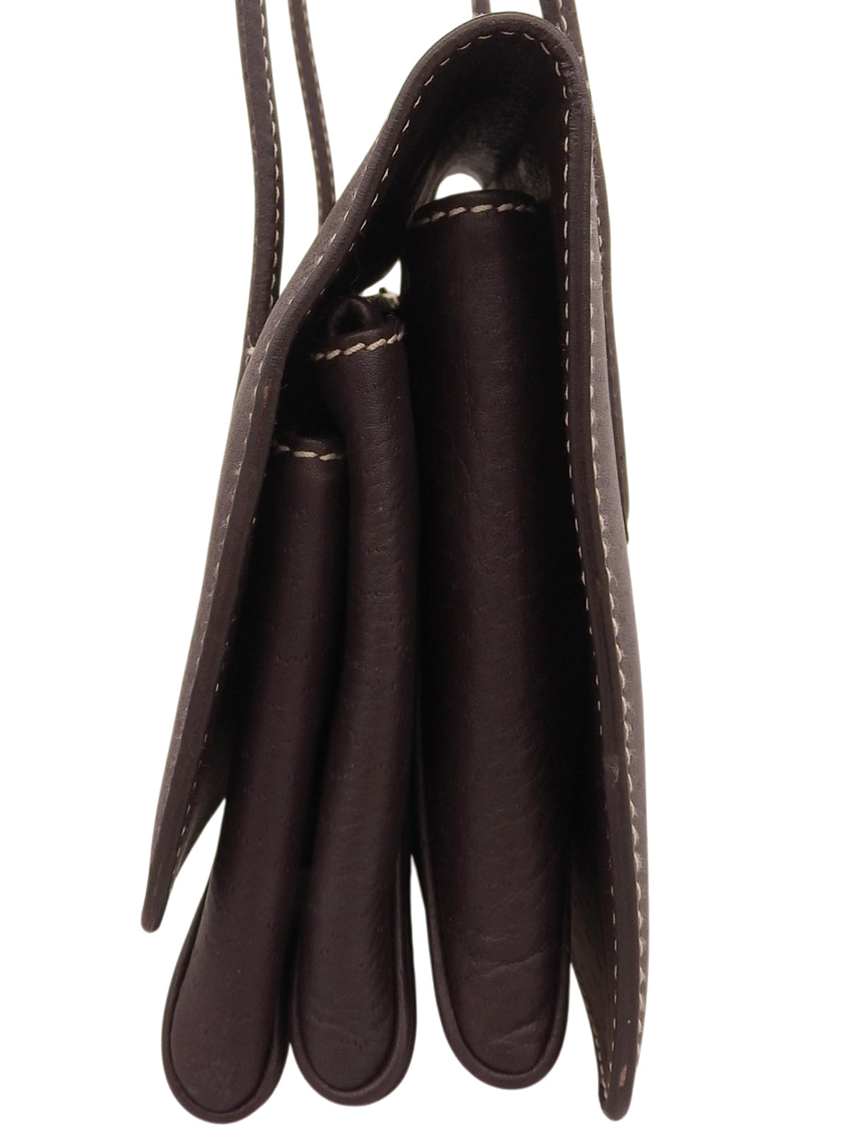 ガンチーニプレートハンドバッグ ブラウン