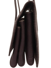 ガンチーニプレートハンドバッグ ブラウン