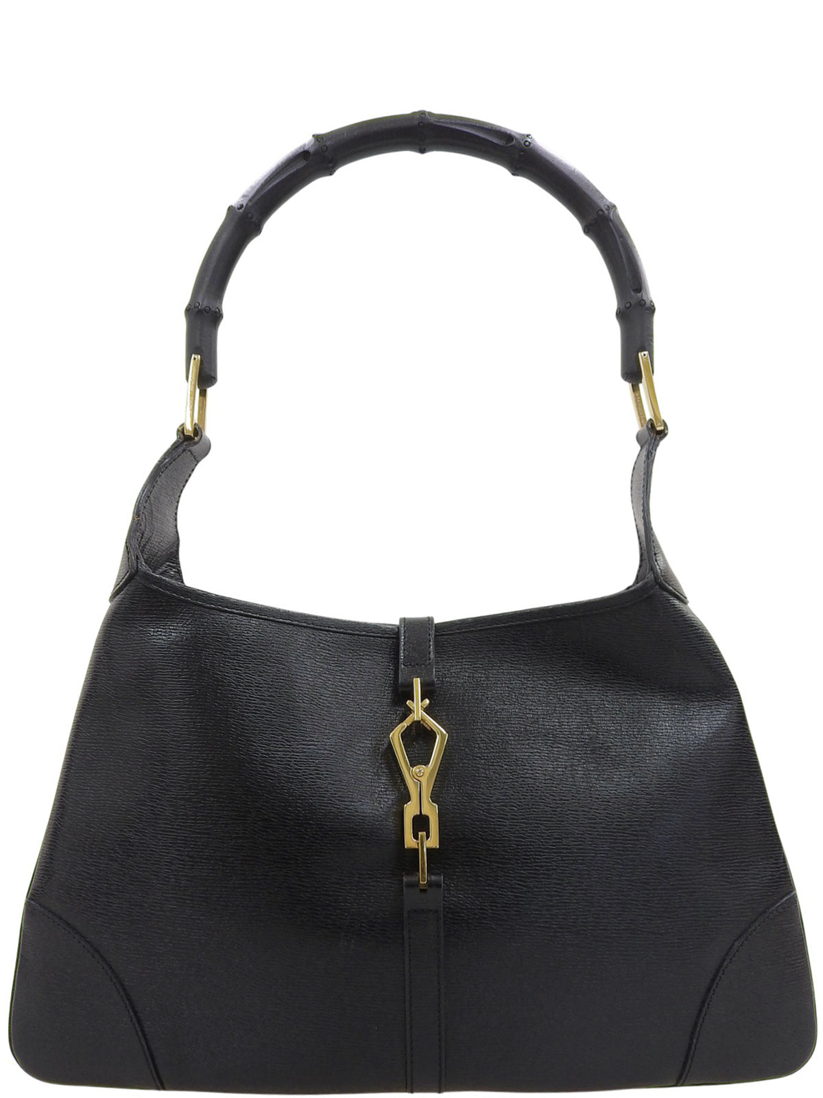 ジャッキーバンブーワンショルダーバッグ ブラック