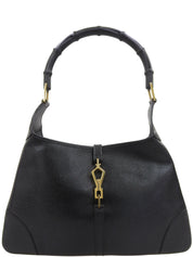 ジャッキーバンブーワンショルダーバッグ ブラック