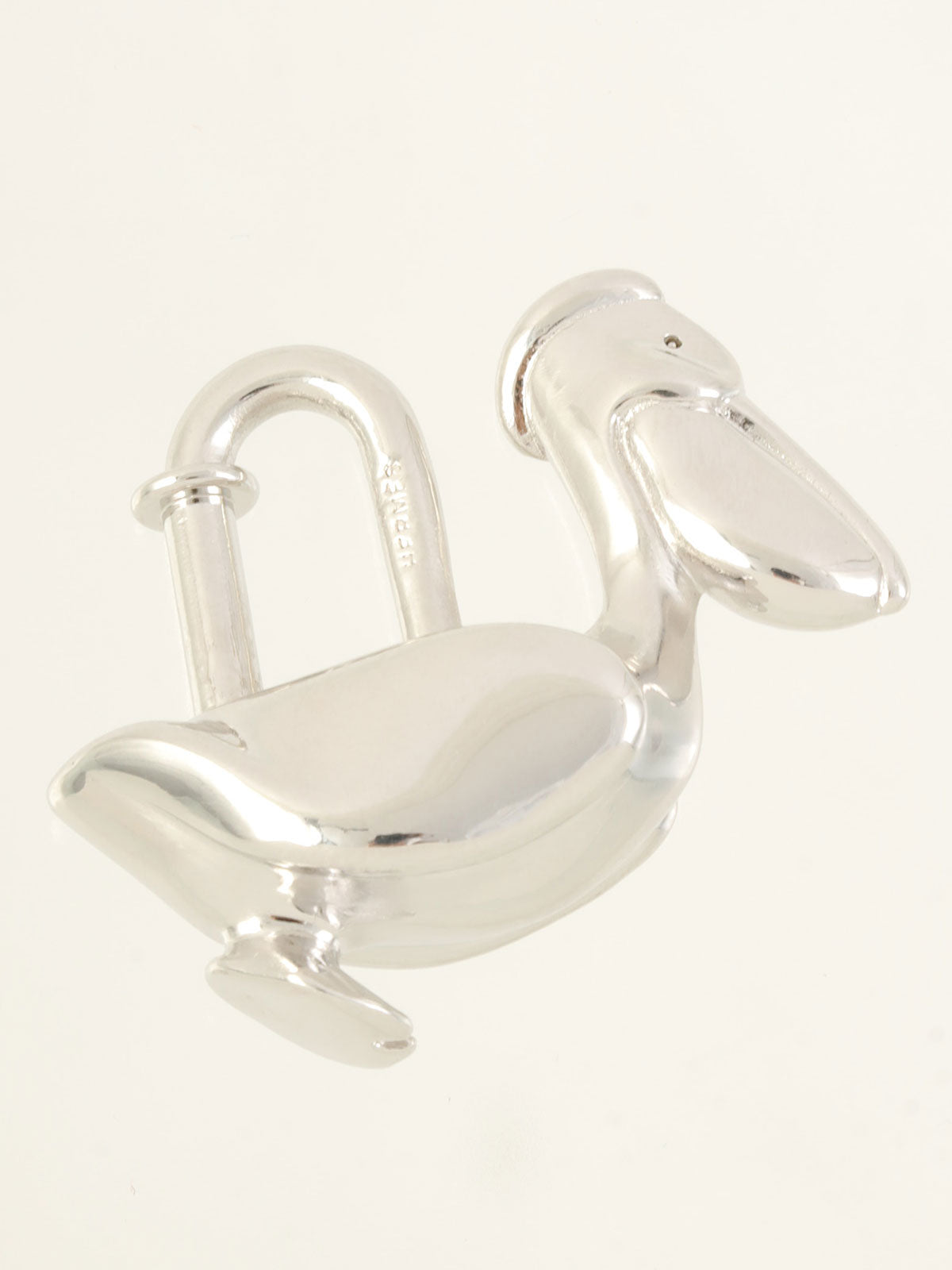 Pelican motif cadena charm silver