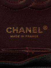 2021款鱼子酱纹经典翻盖链条包，23厘米，黑色