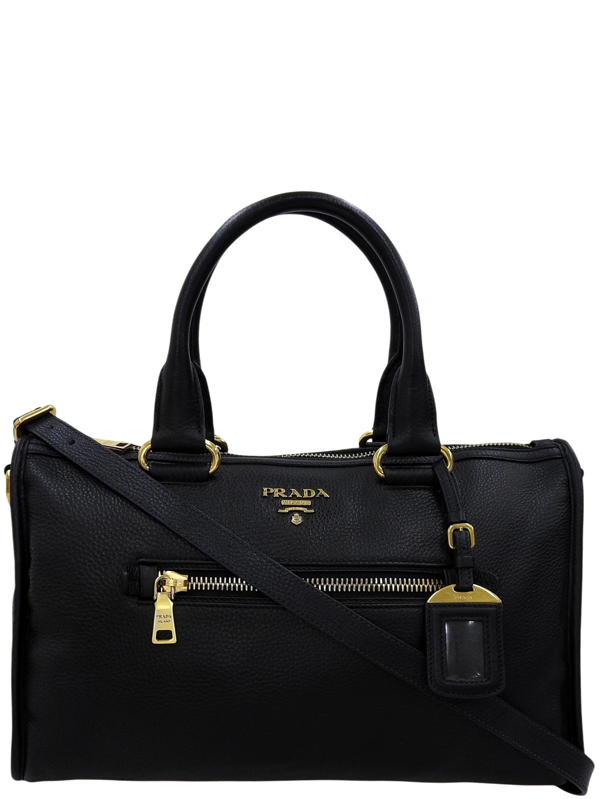 Logo Plate 2-Way Bag Black
