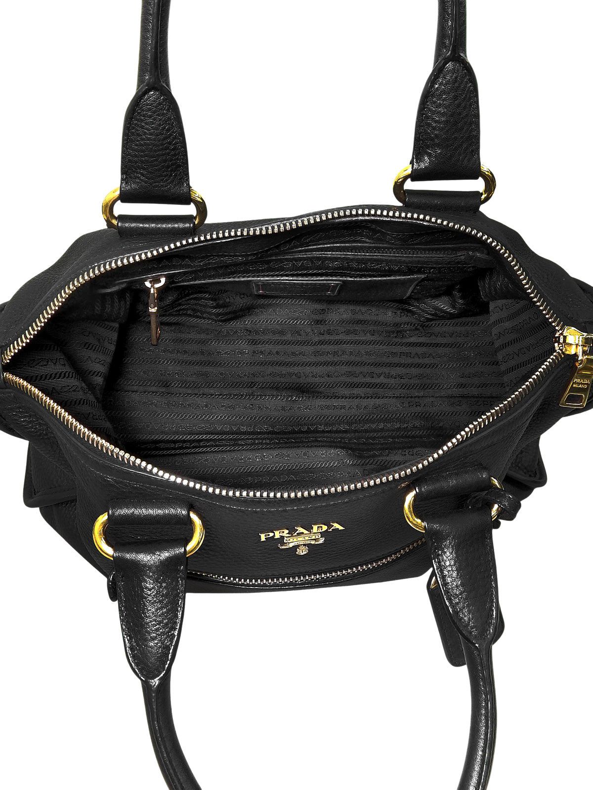 Logo Plate 2-Way Bag Black