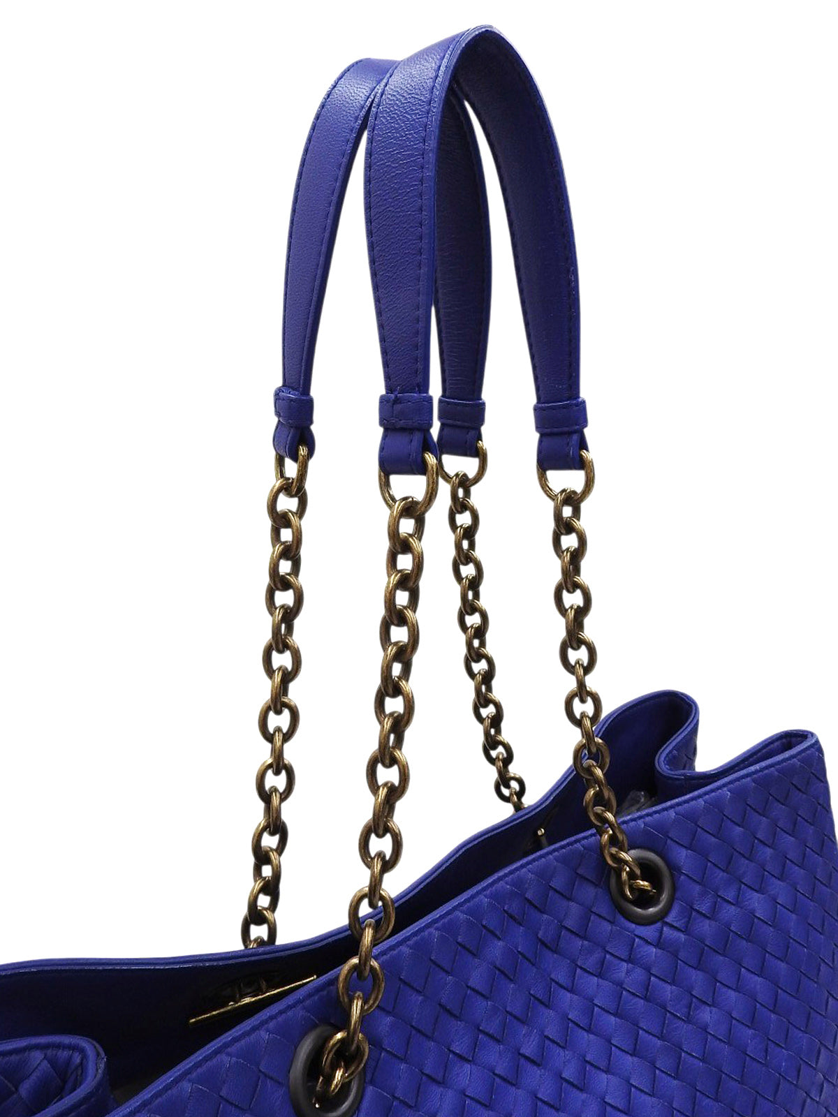 イントレチャートトートバッグ ブルー