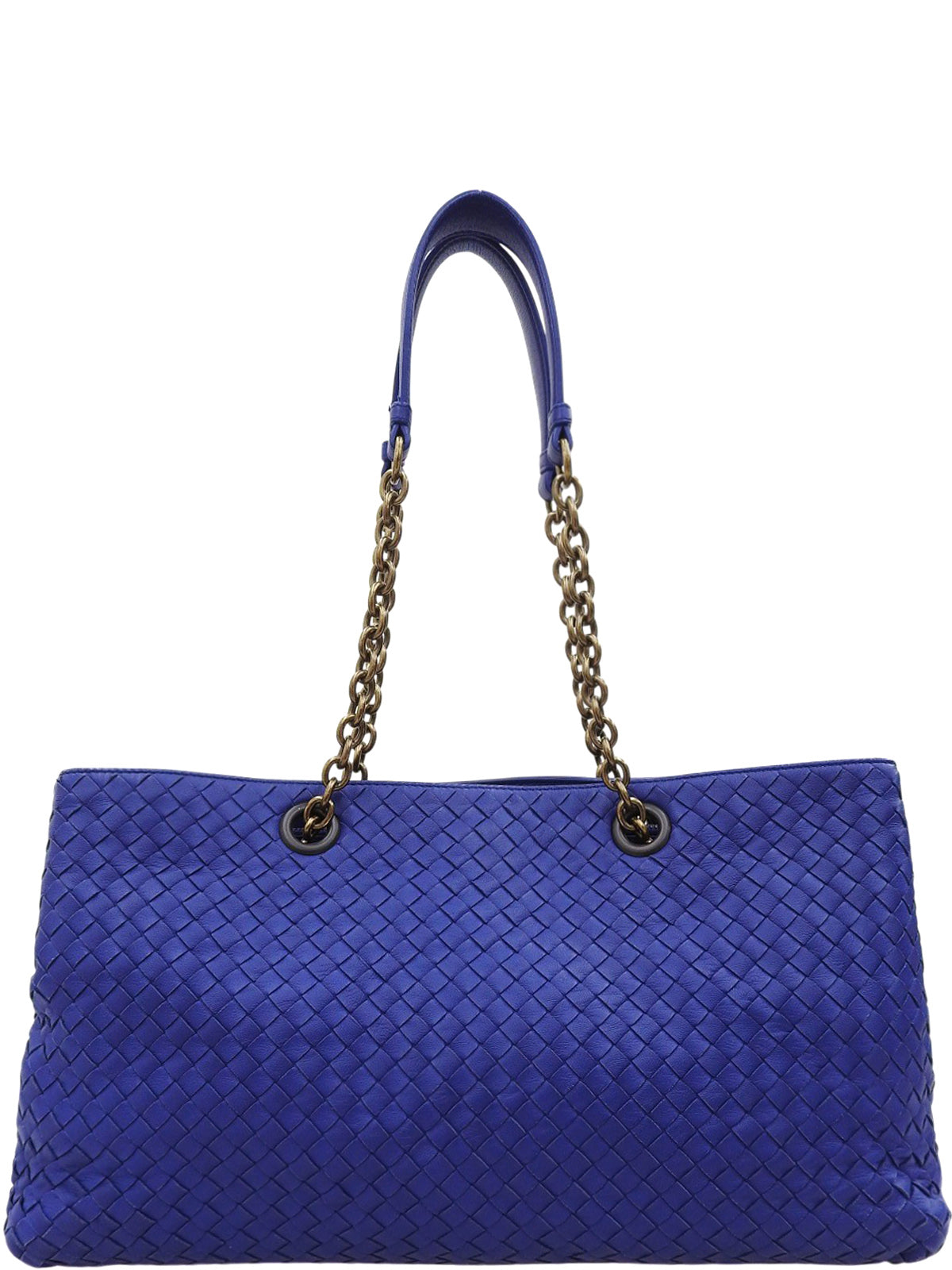 イントレチャートトートバッグ ブルー