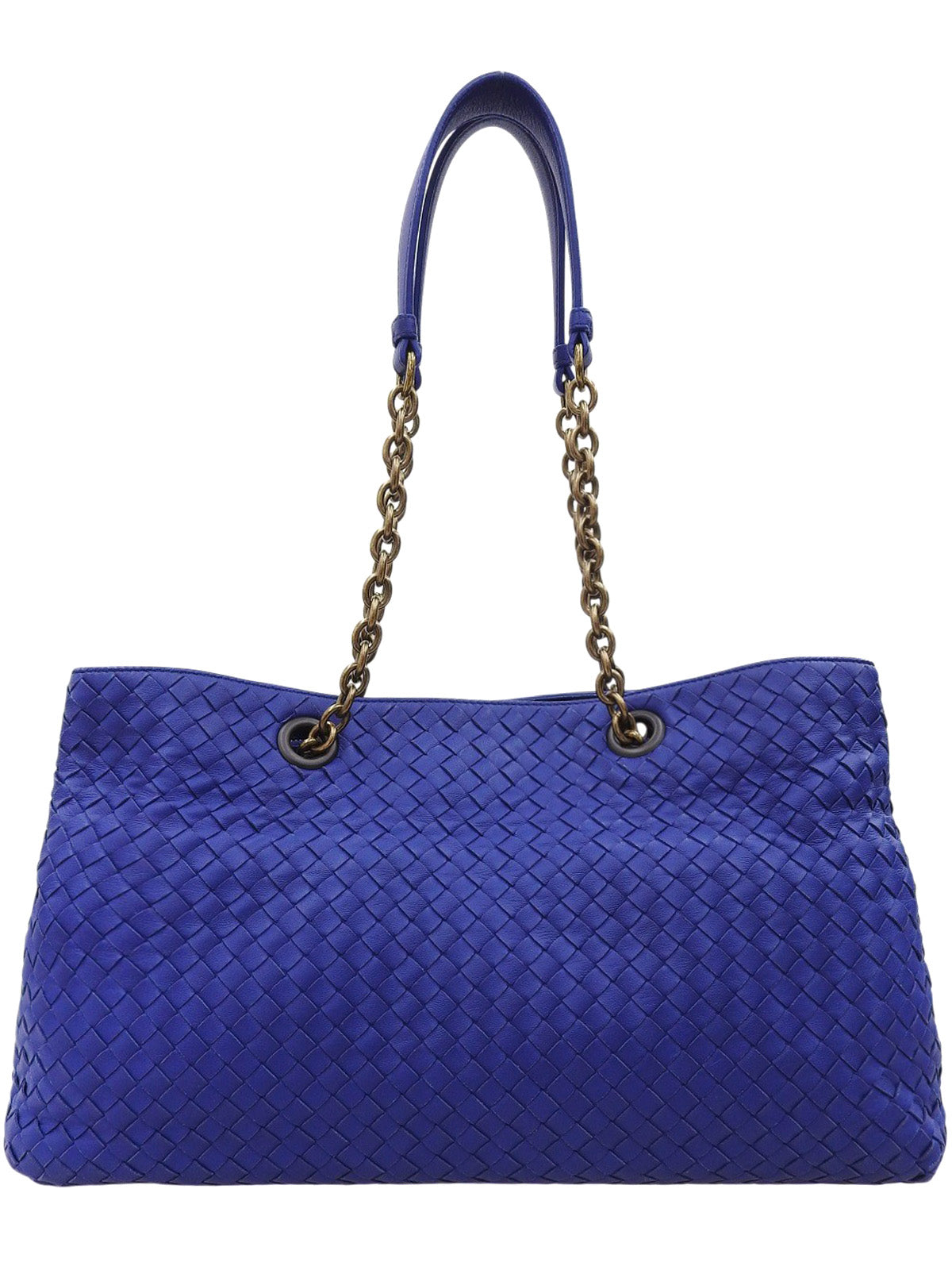 イントレチャートトートバッグ ブルー