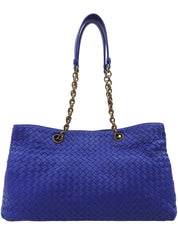 イントレチャートトートバッグ ブルー