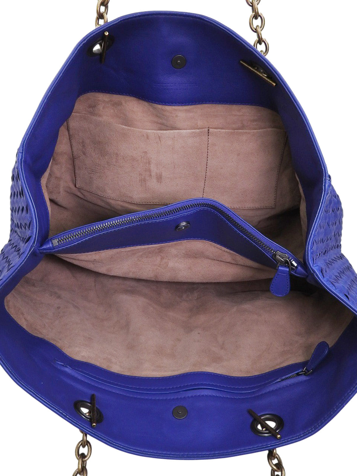 イントレチャートトートバッグ ブルー