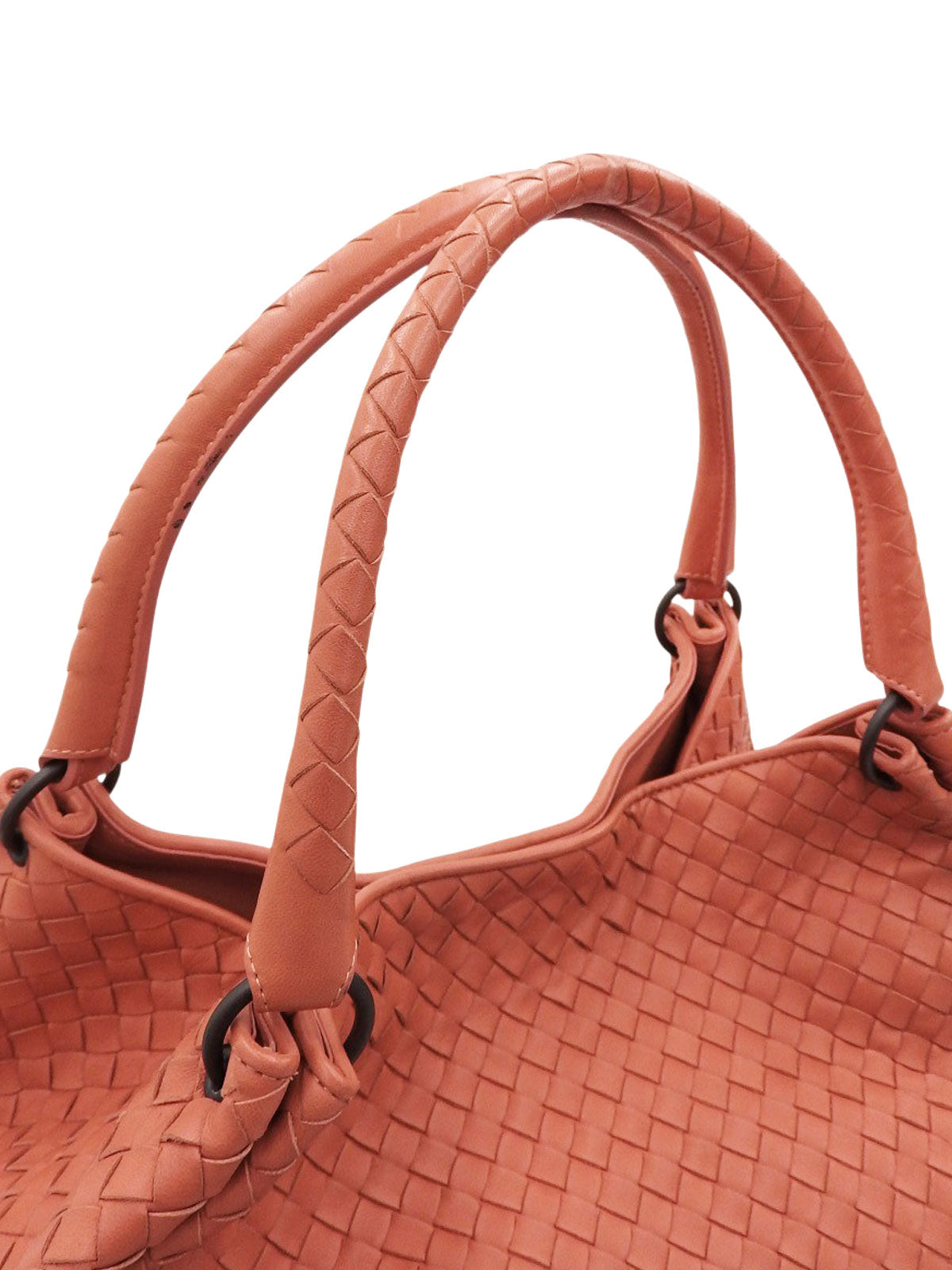 Intrecciato 托特包 珊瑚粉色