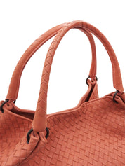 Intrecciato 托特包 珊瑚粉色