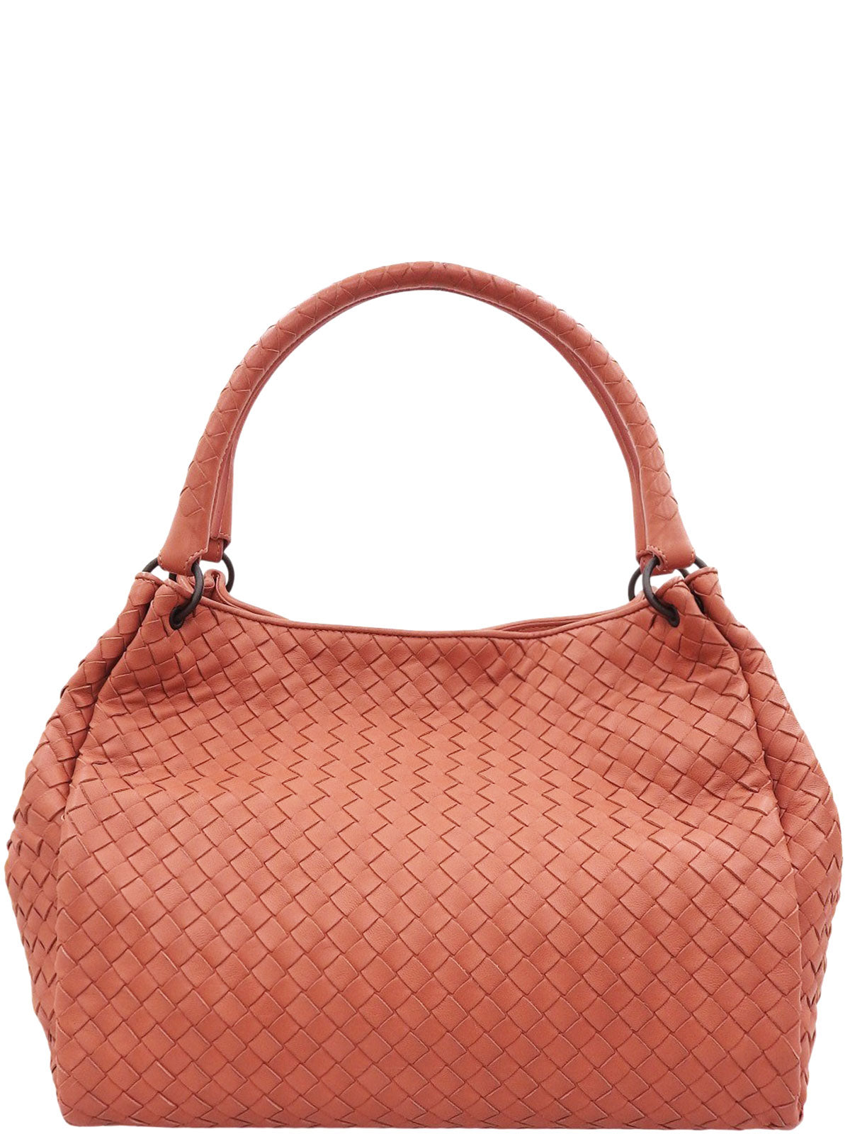 Intrecciato 托特包 珊瑚粉色
