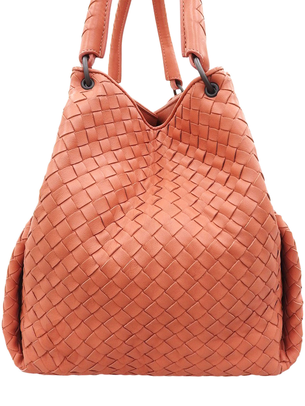 Intrecciato 托特包 珊瑚粉色