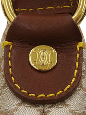 マカダムパターンハンドバッグ ベージュ/ブラウン