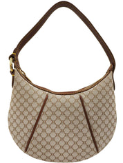 マカダムパターンハンドバッグ ベージュ/ブラウン