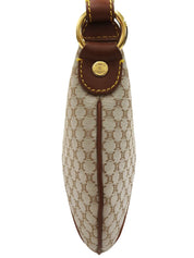 マカダムパターンハンドバッグ ベージュ/ブラウン