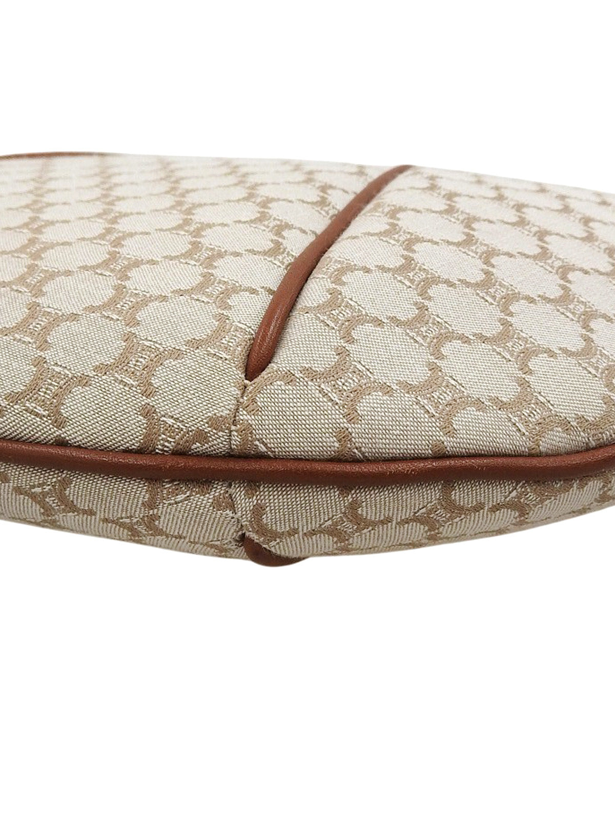 マカダムパターンハンドバッグ ベージュ/ブラウン