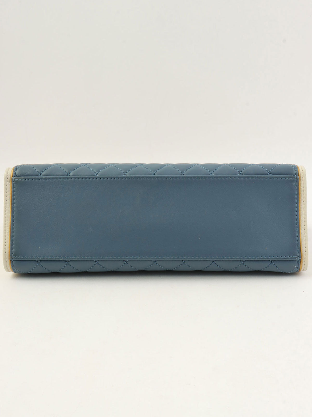 2013 2.55 Matelasse Stitch Chain Shoulder Bag in Light Blue/White