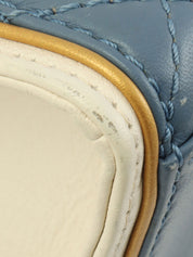 2013 2.55 Matelasse Stitch Chain Shoulder Bag in Light Blue/White