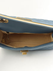 2013 2.55 Matelasse Stitch Chain Shoulder Bag in Light Blue/White
