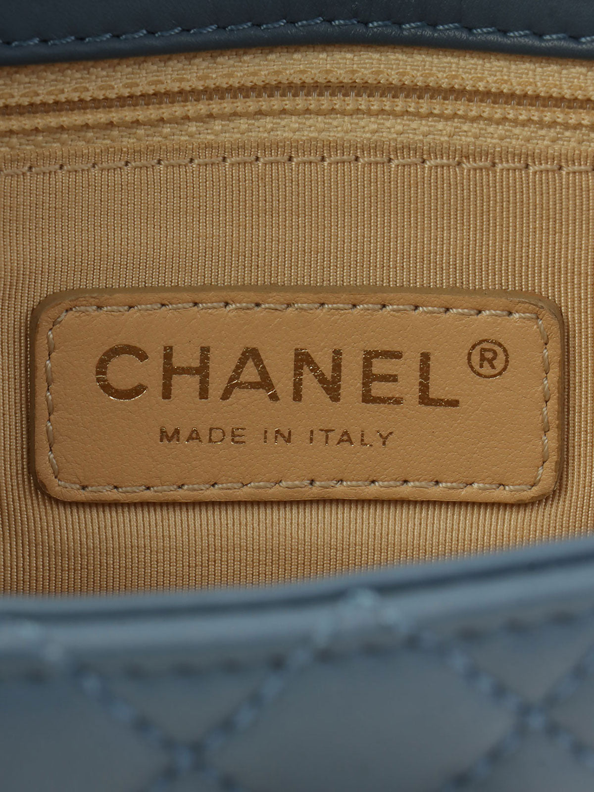 2013 2.55 Matelasse Stitch Chain Shoulder Bag in Light Blue/White