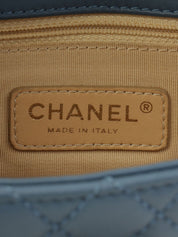 2013 2.55 Matelasse Stitch Chain Shoulder Bag in Light Blue/White