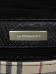 Nova Check Pattern Handbag in Beige/Black