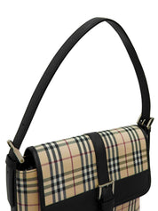 Nova Check Pattern Handbag in Beige/Black